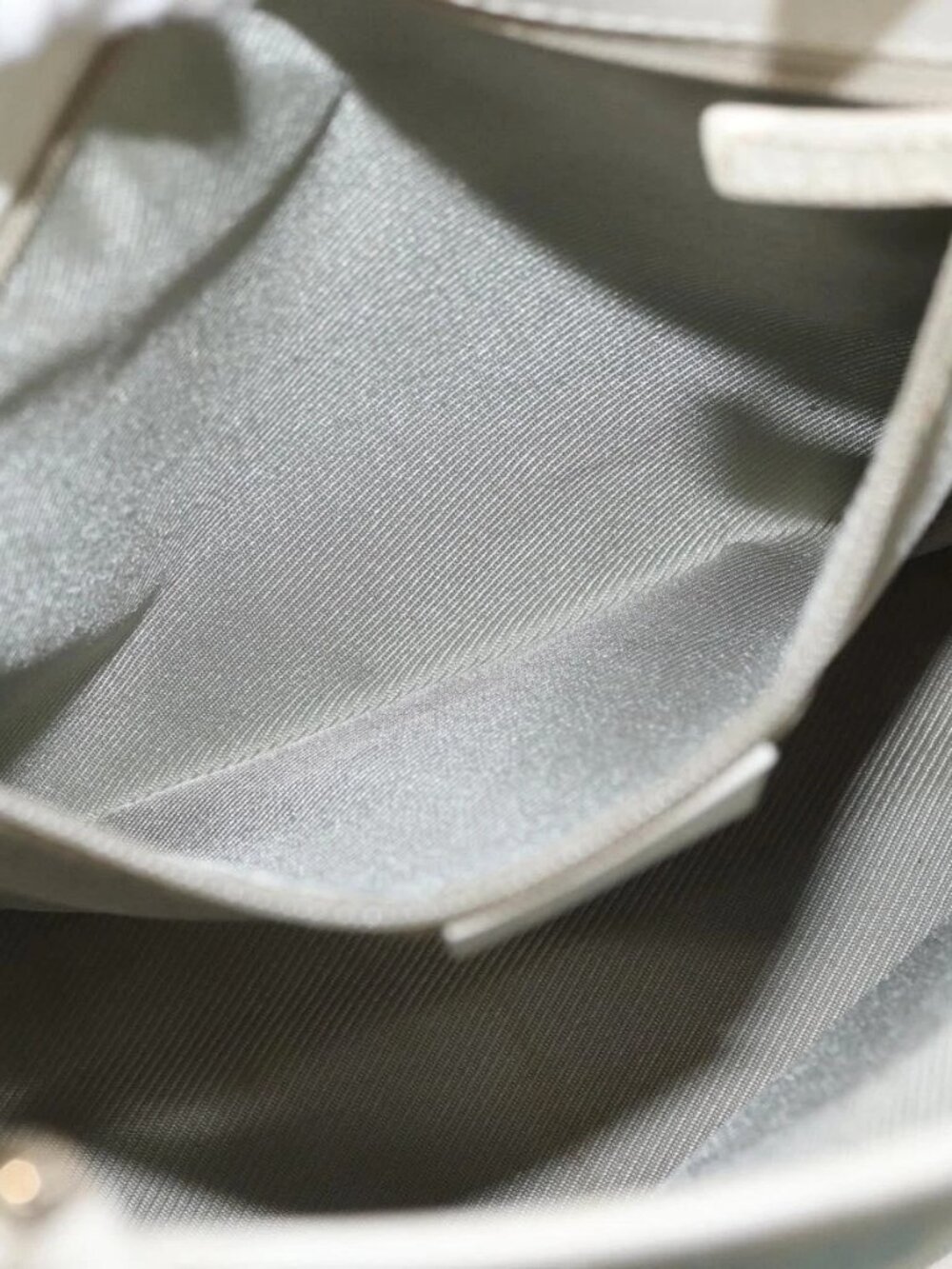 GUCCI GG Canvas Tote Bag Gold Light Blue - Picture 13 of 16